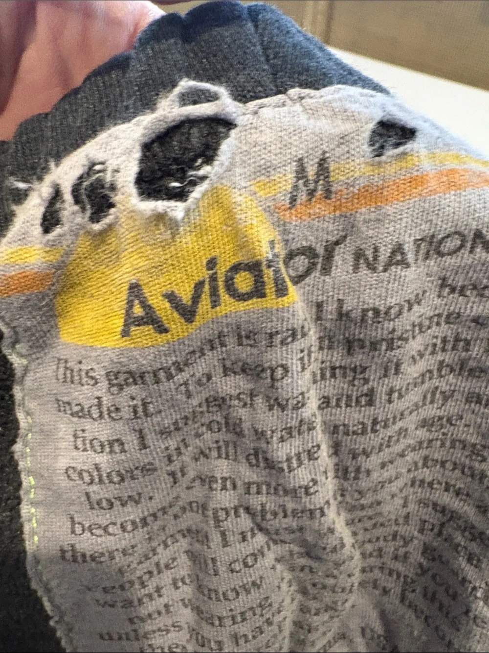 Aviator Nation - Women's Sweatpants. Rainbow Chevron Stripe Charcoal Gray Medium